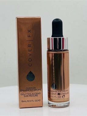 Cover FX Custom Enhancer Bronzer Drops  - Rose Gold ~ NIB